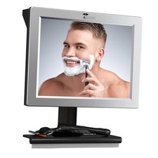 Fogless Shower Mirror with Squeegee - Anti-Fog Mirror - Adjustable Shaving