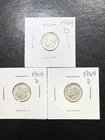 (3 Coins) 1964 D Silver Roosevelt Dimes