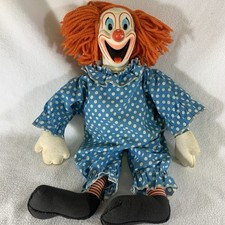 Vintage 1963 Mattel Bozo The Clown Doll Pull String Talking Doll works 