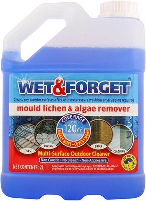Wet & Forget Schimmel-, Flechten- & Algenentferner, Outdoor Terrassenreiniger, 5L