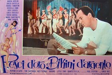 PESCI D'ORO E BIKINI D'ARGENTO  FOTOBUSTA ORIGINALE