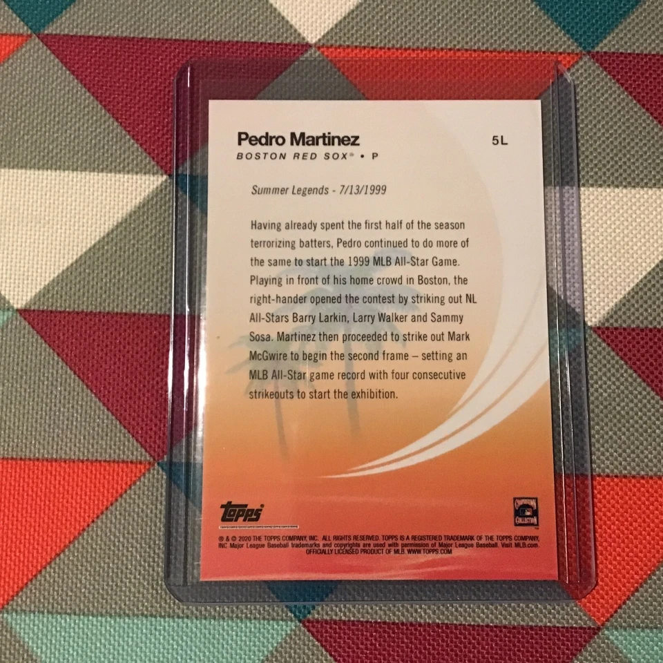 2020 Topps On Demand Mid-Summer Blockbuster Legends Pedro Martinez PR 77 made - Image 2 of 2