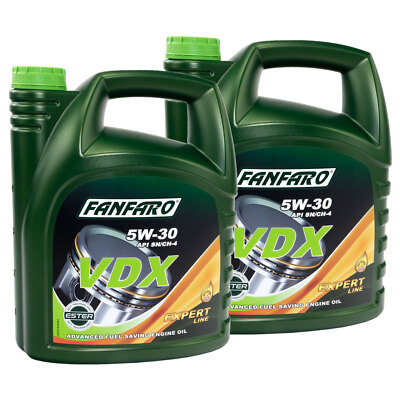 FANFARO 2x 5 Liter 5W-30 VDX Leichtlauf Motoröl Motor Öl VW MB GM BMW Oel