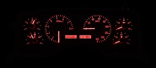 Dakota Digital 90-93 Ford Mustang Analog Gauge System Carbon Red VHX-90F-MUS-C-R - Picture 4 of 6