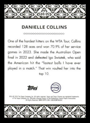 2024 Topps Chrome #CAS-DC Danielle Collins Aces | eBay