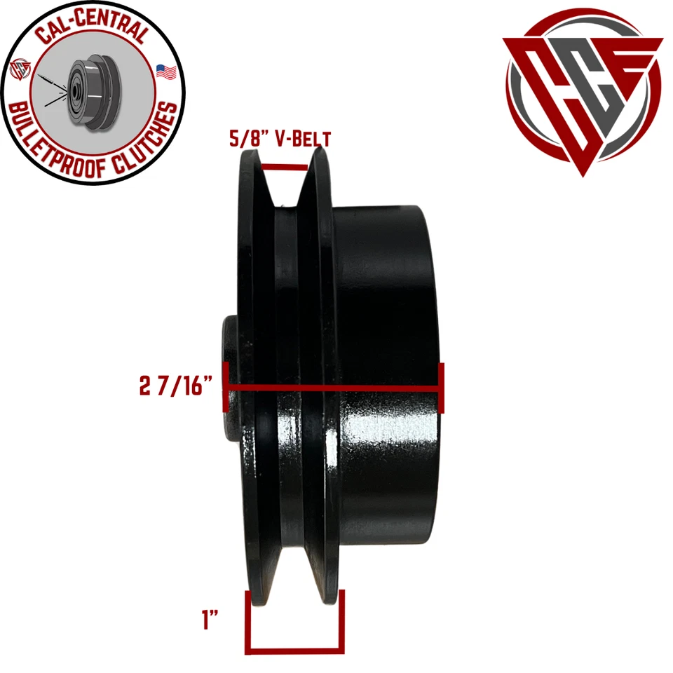 Centrifugal Clutch 5.4" (140mm) 5/8" V Belt Drive 1" Bore Plate Compactor NEW - Image 3 of 4