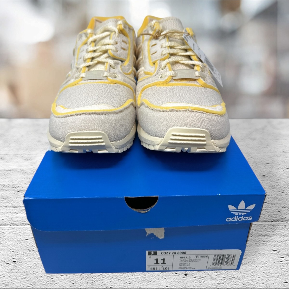 adidas COZY ZX 8000 SHOES HP7713 Talc Chalk White Off White adidas COZY ZX 8000 SHOES HP7713 Talc Chalk White Off White