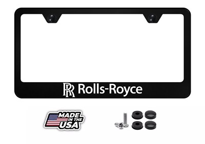 #ad Rolls Royce License Plate Frame PREMUM Metal Bracket with Screws amp; Caps $19.95