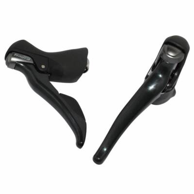 Microshift Levier-Manette Route 9v. Triple alu Noir (Paire