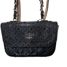 GUESS Romeo Mini Crossbody Bag Black Logo NWT