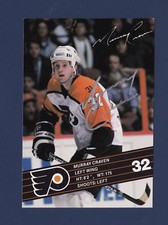 Murray Craven signed Philadelphia Flyers team issued hockey postcard