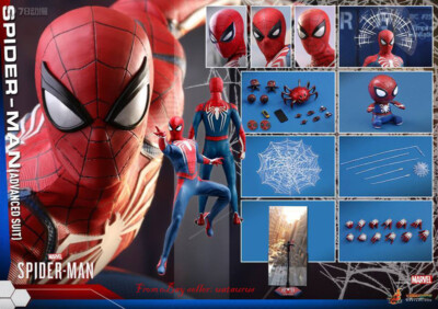 Perfect HotToys 1/6 Vgm31 Spider-Man (Advance Suit ) In Stock New