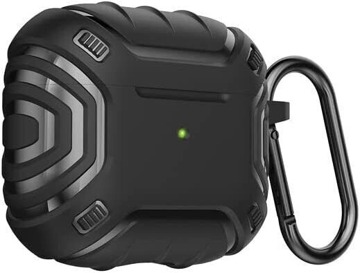 AirPods 3 Case Cover, TPU Protective Accessories Skin with Keychain DARK-image