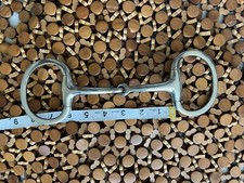 EGGBUTT Snaffle Horse Bit Jointed Stainless Steel Polish Equestrian Tack