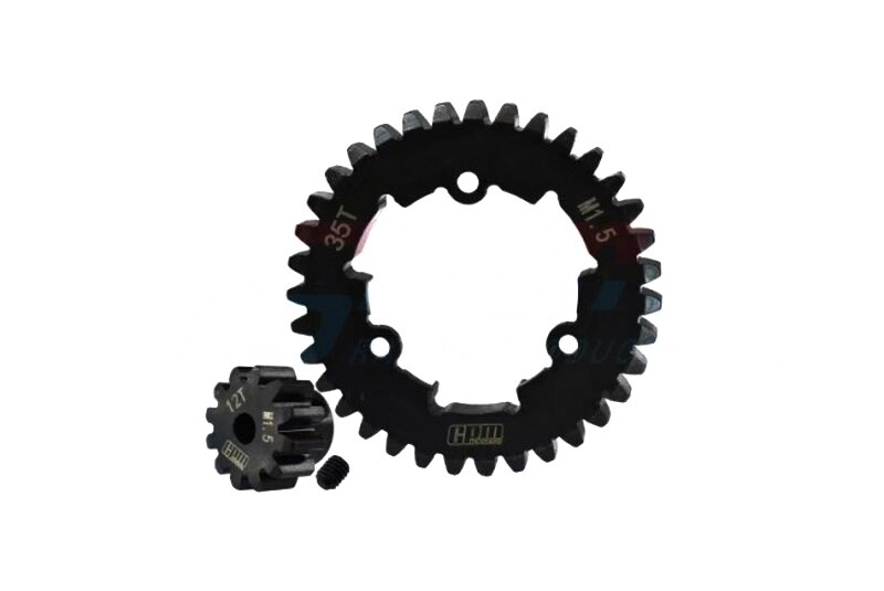 Gpm TXM1235TS-BK Medium Carbon Steel Main Gear 35T With 12T Pinion X-MAXX