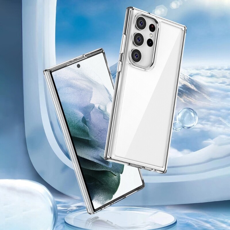 Shockproof Bumper PC Shell Back Cover for Samsung S23 S23 Plus S23 Ultra