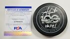 Mike Gartner Autographed Nhl 100th Anniversary Hockey Game Puck Psa Signed 100