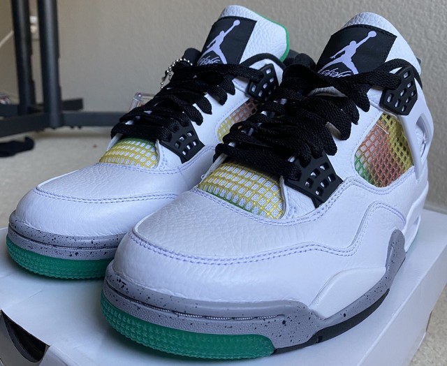 Air Jordan 4 Retro Rasta W Lucid Green AQ9129-100 Size 10W/8.5M | eBay