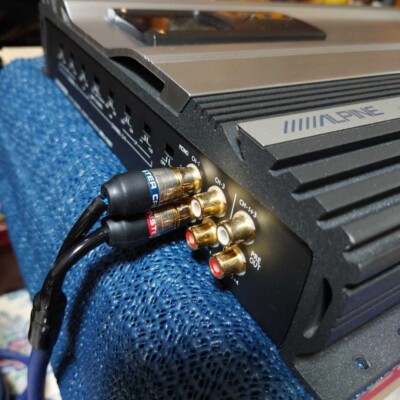 Alpine MRV-F407 4 Channel Car Audio Amplifier Powerful Clean Sound