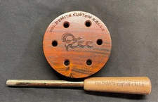 Turkey Call Slate over glass In Cocabola Pot with 2 piece striker.
