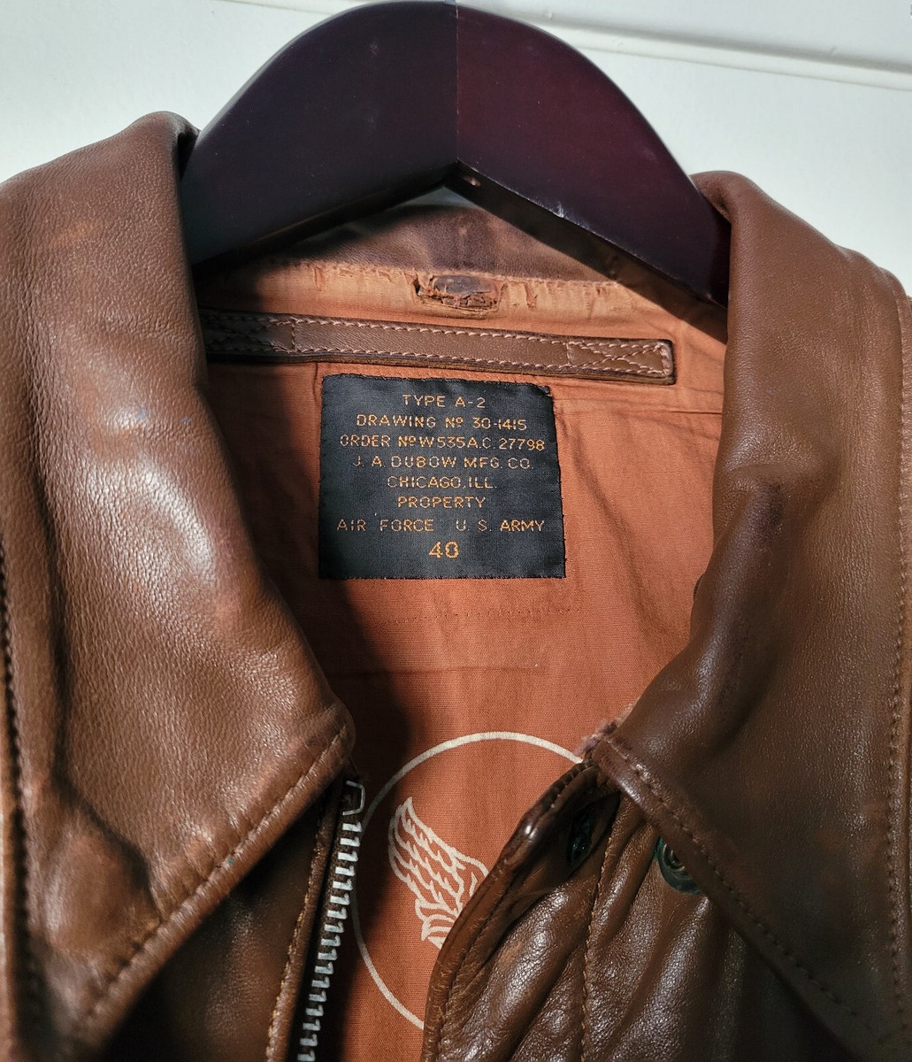 J.A. DUBOW MFG. CO. A-2 TALON レザージャケット J.A. DUBOW MFG. CO. A-2 TALON レザージャケット