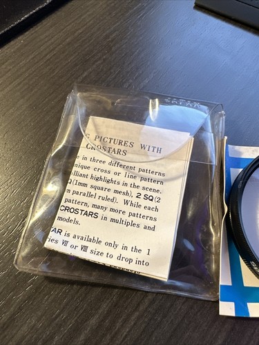 Vintage Spiratone Spiralite Series Custom Crostar 2 SQ Star Effect Filter - Picture 2 of 5