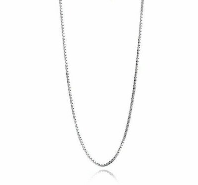925 Sterling Silver 1mm Box Chain 
