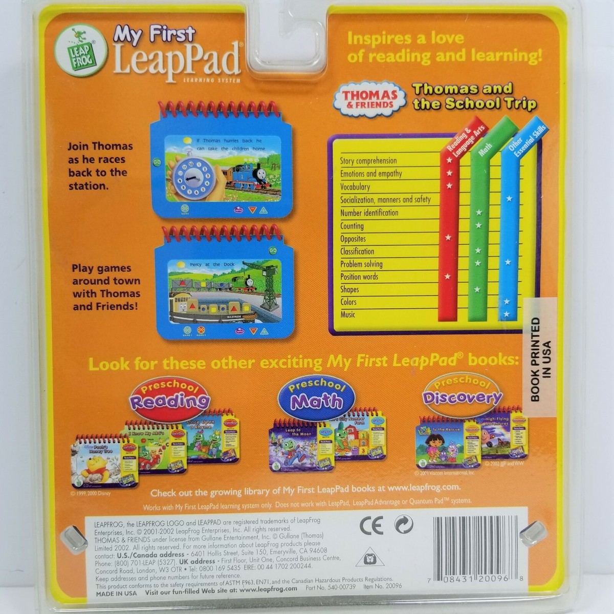 My First LeapPad Thomas and the School Trip Cartridge and Book