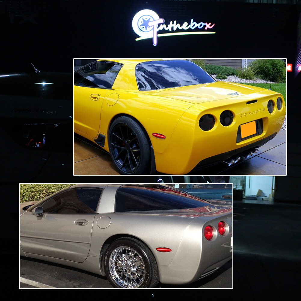 Smoked Lens Red Led Rear Side Marker Light For 1997-2004 Chevy Corvette C5 2PC Acquista In Modo Economico - Spedizione Gratuita, Recensioni Reali Con Foto - Foto 2