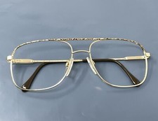 Luxottica Larry EYEGLASSES FRAMES 58 -17-140 Aviator Agatebrown Gold Electropla