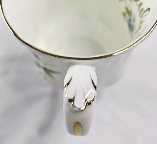 Royal Albert Flower Month Cup July Forget Me Not Blue White Gold Rimmed No Plate - Picture 5 of 12