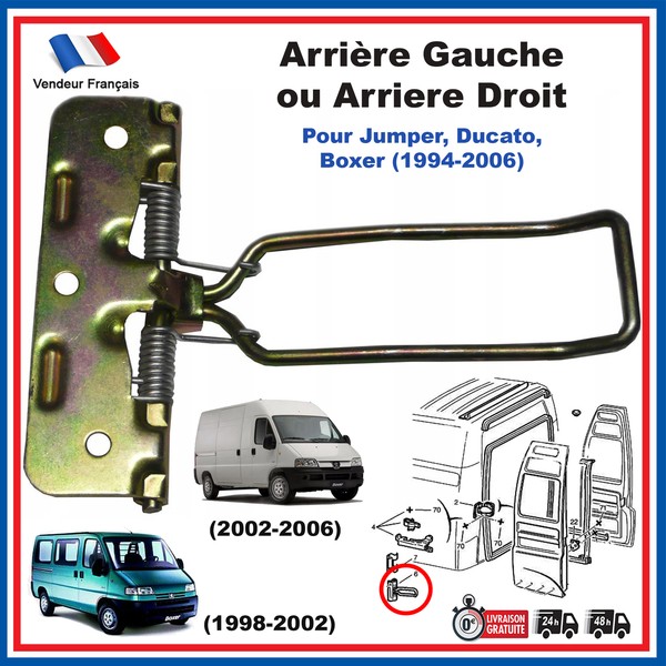 TüRscharnier Blockiert Hintere Links/Rechts FüR Boxer Ducato Jumper-image