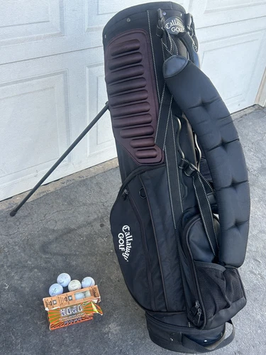 Callaway Golf Bag Standing 5-Way Divider Izzo Dual Shoulder Strap w 10 Balls