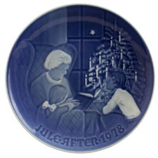 ROYAL COPENHAGEN BING&GRONDAHL PIATTO DI NATALE 1978 ORIGINALE PORCELLANA PRIMA 