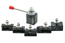 Shars 6 - 12" CNC AXA Wedge Quick Change Tool Post Set 250-111 + Certificate #}