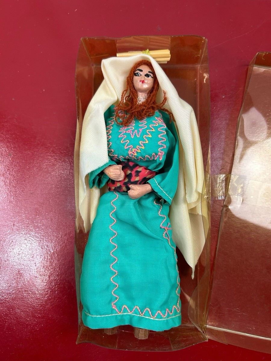 Vintage Ethnic Dolls Hand Painted‎ Face Collectible Clothe Dress Woman Female Vintage Souvenir Costume Doll: Hand-painted Face, 18cm - Etsy main image 4