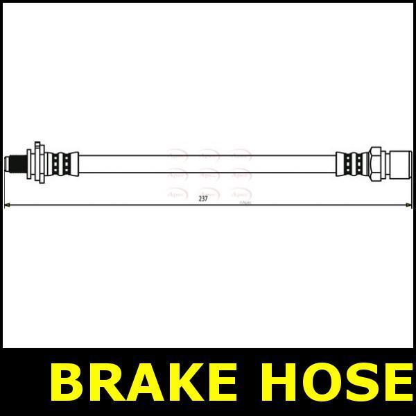 Brake Hose Rear Left FOR SAAB 900 2.0 93->98 CHOICE1/2 Petrol Apec