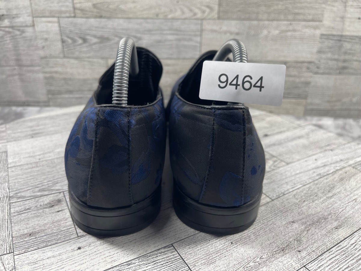 Giorgio Brutini Loafers Men 8 D Winter Shoes Blue Floral 