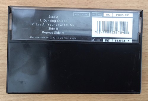 🌟ABBA🌟CASSETTE SINGLE🌟CASSINGLE🌟DANCING QUEEN🌟80S🌟ANDERSSON🌟UK🇬🇧SELLER - Picture 3 of 9