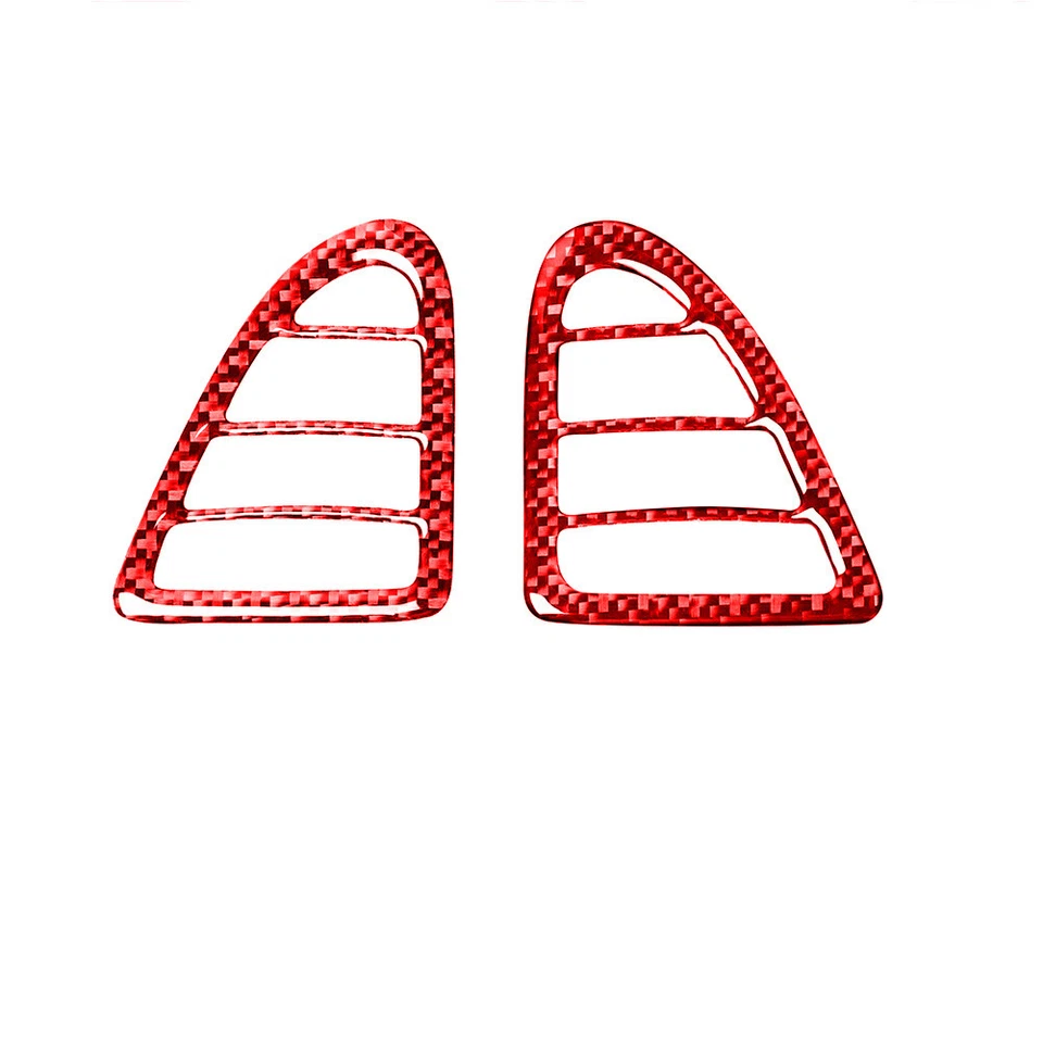 Tablero de fibra de carbono rojo para Mazda RX-8 RX8 2004-08 cubierta de salida de ventilación de aire Foto 3 de 4