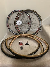 American Classic Carbon 38 Tubular Wheelset Shimano 9/10/11s Freehub With Other*