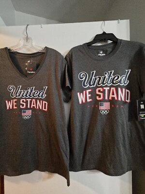 Fanatics United We Stand USA Olympic Men Or Women (V Neck) Various Size T's  NWT