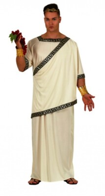 CARNEVALE HALLOWEEN VESTITO ANTICO ROMANO IMPERATORE CESARE ROMANA