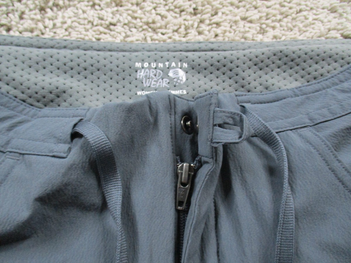 Pantalon Randonnée Convertible Mountain Hardwear Gris - Femme Taille 12