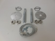 Hood Pin Flip Over Locking Kit Universal Fit Gm Chevy Ford Mopar Wlanyard