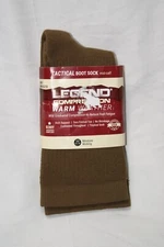 legend tactical boot socks brown mid calf warm weather men 7 women 5.5-7.5