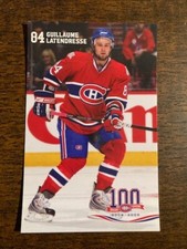 2008-09 MONTREAL CANADIENS POSTCARD - Guillaume Latendresse