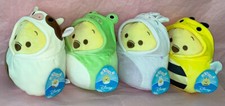 Squishmallow KellyToy Disney Peeking Pooh Cow Frog Bunny Bee Custome 8" Plush