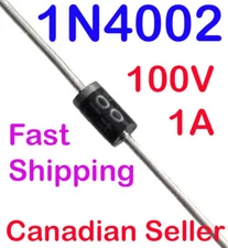 2/4/8/10/50 pcs 1N4002 100V 1A RECTIFIER Diode DO-204AL DO-41 TH OnSemi