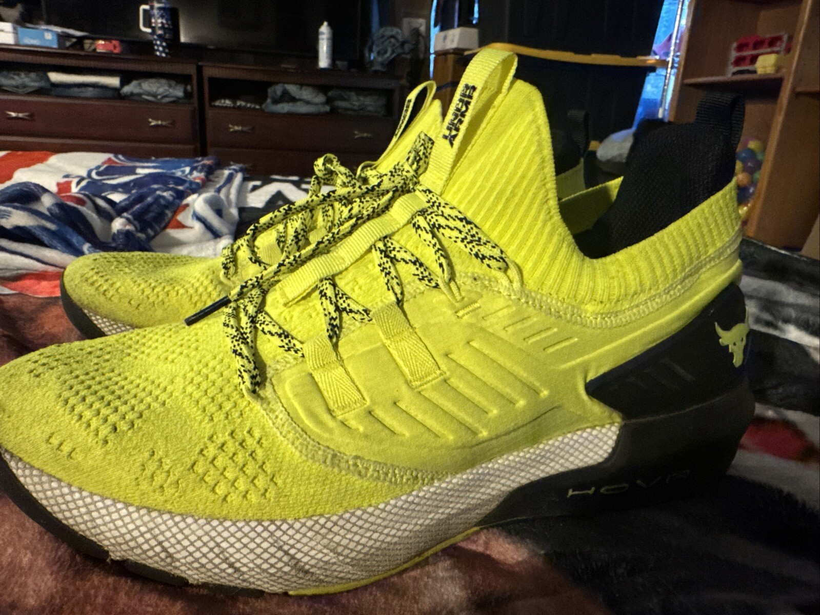 UNDER ARMOUR UA PROJECT ROCK 3 11 YELLOW BLACK NEON 23004306 TRAINER TRAINING 2